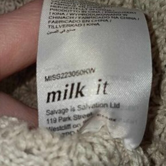 Milk It Glare Knit Cutout Sweater Size 8 - Picture 10 of 15